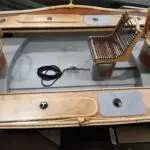 inside shot of a custom drift boat